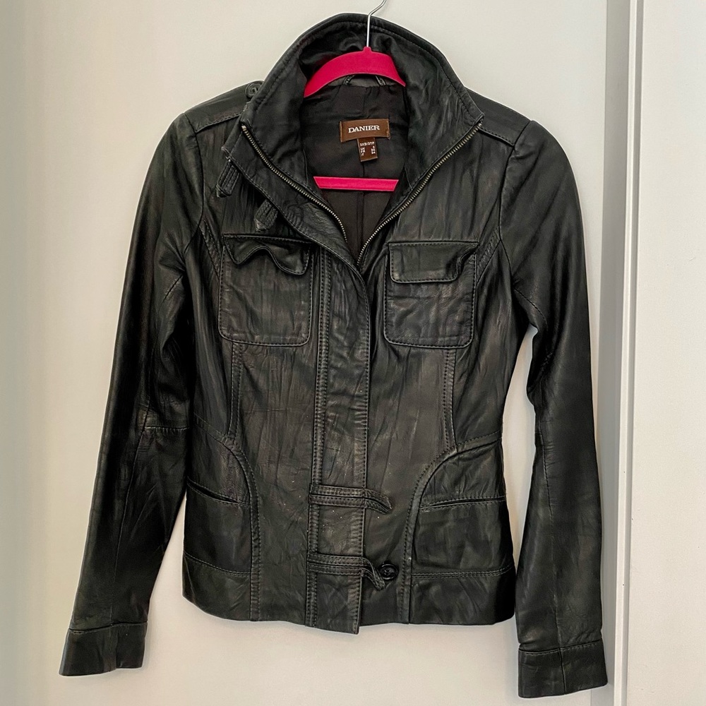 Danier leather jacket 3XS